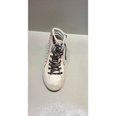 香港直邮Golden Goose Deluxe Brand 徽标高帮休闲鞋 GWF00211.F0