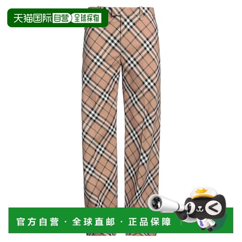 香港直邮Burberry 巴宝莉 男士 休闲长裤 brown棕色 舒适时尚