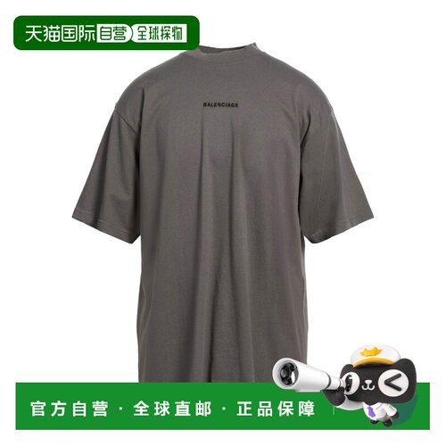 1h可退 香港直邮Balenciaga 巴黎世家 男士 T恤 grey灰色 舒适时