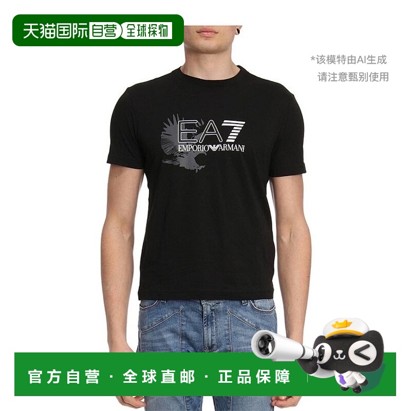 香港直邮EA7 Emporio Armani logo印花T恤 3ZPT46PJM9Z阿玛尼