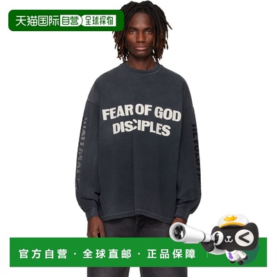 1h可退 香港直邮essentials fear of god 男士 黑色 Relaxed Disc