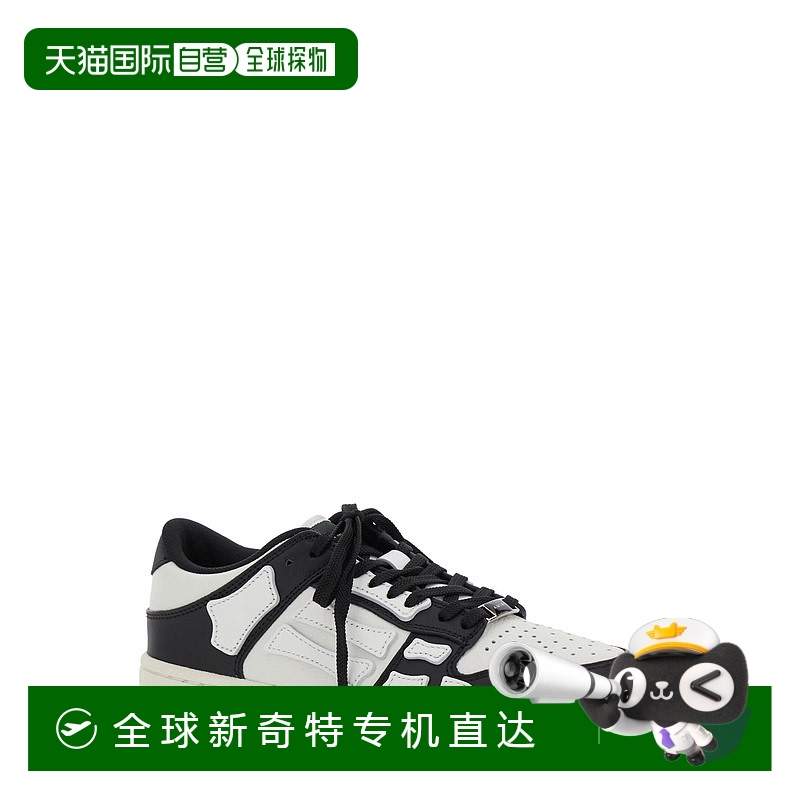 1h可退 香港直邮AMIRI 女士 SKEL TOP 低帮运动鞋 AWFOSR1081BLAC