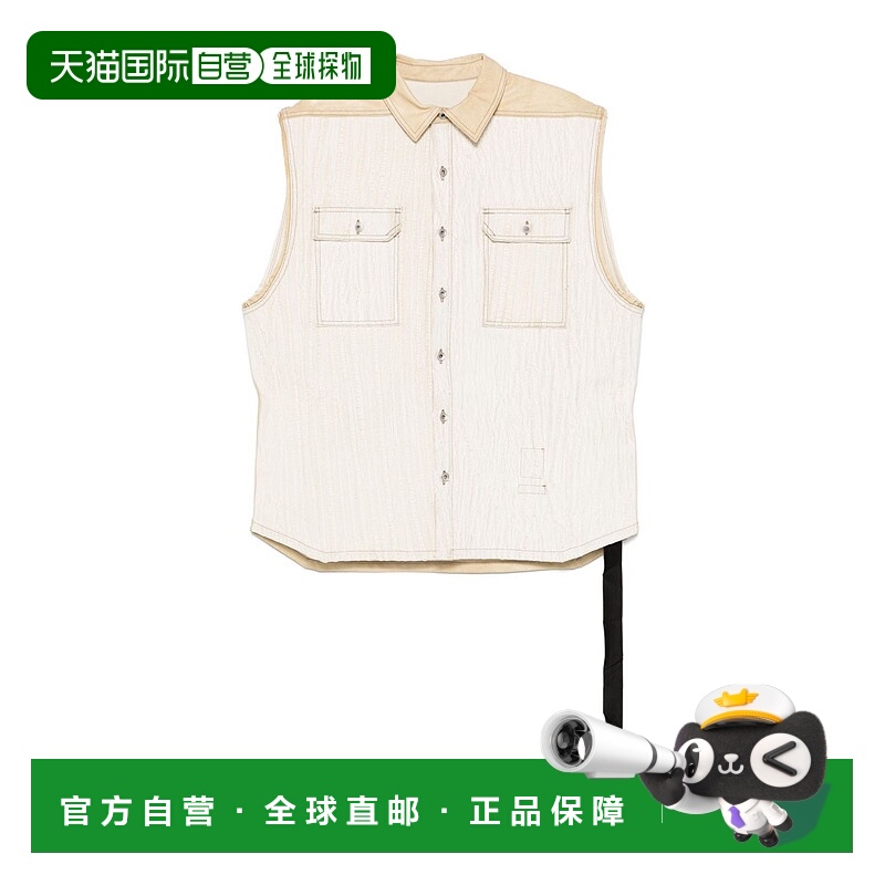 香港直邮Rick Owens Drkshdw 单排扣马甲 DU01E3764DCFR