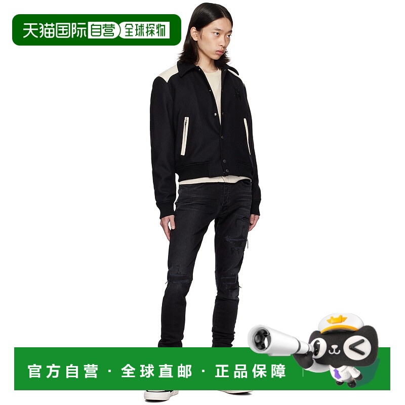 香港直邮Amiri MA Varsity Repair 褪色牛仔长裤 AMDNSY1049