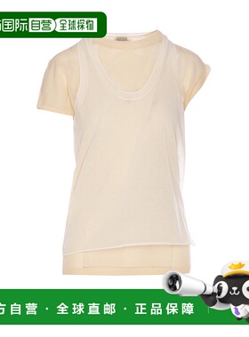 香港直邮Pinko 品高 女士 层叠 T 恤 105152A2LS white白色 舒适