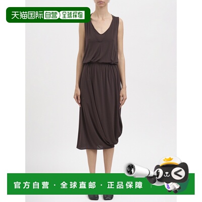 香港直邮Lemaire 女士 不对称长款连衣裙 NDR1146LJ1050BR523BROW