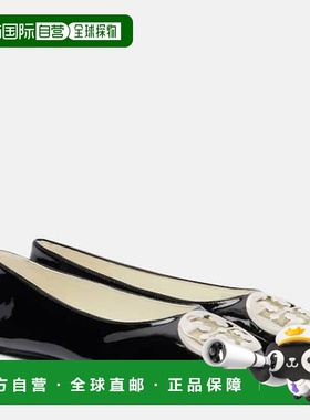 香港直邮Tory Burch 托里 伯奇 女士 Reva 漆皮芭蕾舞鞋