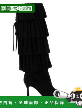 1h可退 香港直邮MANOLO BLAHNIK 莫罗 伯拉尼克 女士 MIRALONE 黑