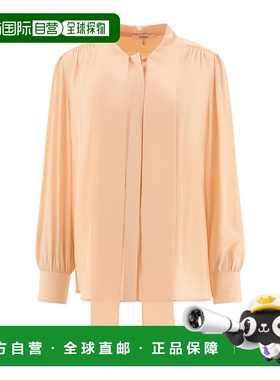 香港直邮Chloe 蝴蝶结上衣 C24AHT02004女装长袖