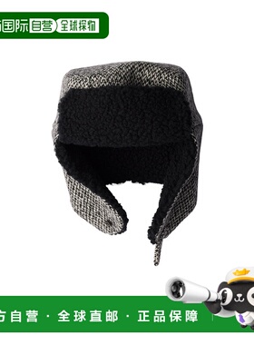 香港直邮Prada 羊毛粗花呢猎人帽 2HC4542HKN普拉达帽子