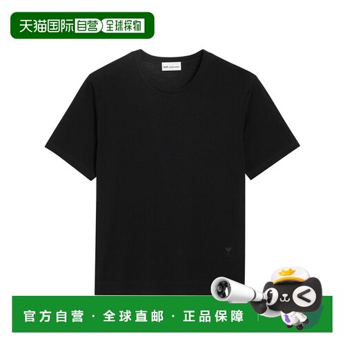 1h可退 香港直邮Ami Paris 男士T恤 HTS367JE0211001 SS2026 黑色