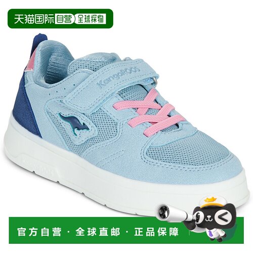 欧洲直邮Kangaroos 袋鼠 女孩鞋子 低帮板鞋 春夏 蓝色 K-GK HICK