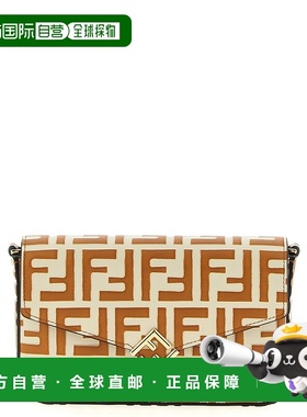 香港直邮Fendi 芬迪 女士 印花皮革钱包 8M0509ADYM