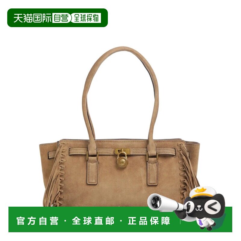 欧洲直邮michael kors MK Hamilton徽标吊饰流苏托特包单肩包