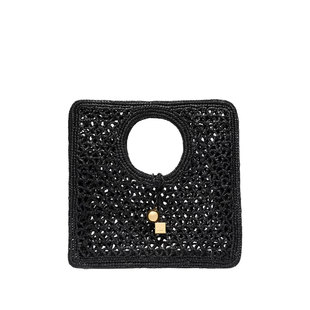 SPIAGGIA 香港直邮Jacquemus 拉菲草编织托 CARRÉ PETIT 女士