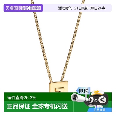 1h可退 欧洲直邮CELINE赛琳ALPHABET系列金色26字母饰面黄铜坠饰