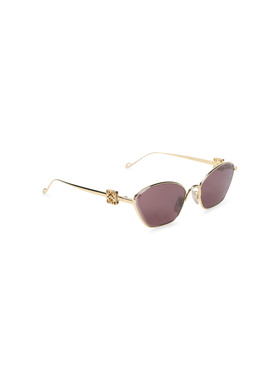 香港直邮LOEWE 罗意威 女士 Eyewear Anagram 金属六边形太阳眼镜