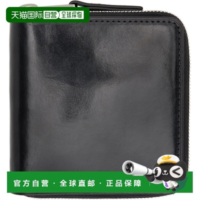 1h可退 香港直邮Lemaire 男士 黑色 Patina Zip Compact 钱包 SL0