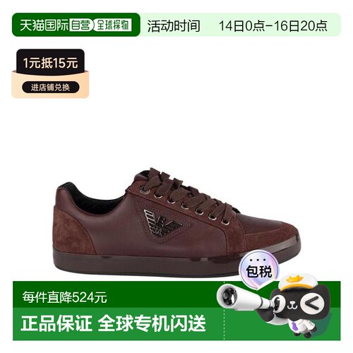 1h可退 香港直邮Emporio Armani 系带休闲运动鞋 X4X081XB496阿玛