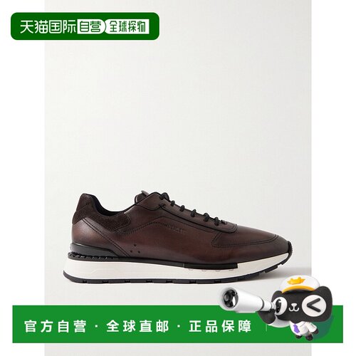 香港直邮Berluti 伯尔鲁帝 男士 Fast Track Venezia 山羊皮边全