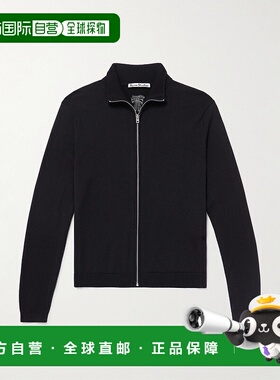 香港直邮1h可退 Acne Studios 艾克妮 男士 標誌刺繡拉鍊開襟衫 B