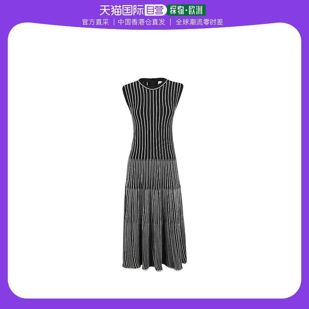 香港直邮barbara casasola 条纹图案连衣裙 drs c rosa