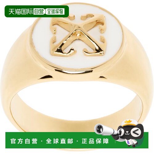 1h可退 香港直邮off-white 女士 Round Arrow 戒指 OWOC11MC99MET