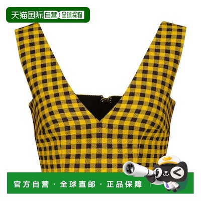 1h可退 香港直邮EMILIA WICKSTEAD 女士 Joice 方格棉布泡泡纱短