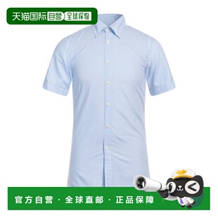 1h可退 香港直邮Dunhill 登喜路 男士 条纹衬衫 blue蓝色 舒适时