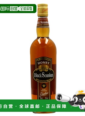 欧洲直邮Black Scanlan黑斯坎兰蜂蜜威士忌利口酒35%法国700ml