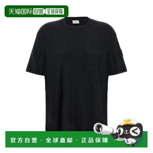 1h可退 香港直邮MONCLER 男士T恤 9C00011M6329999 CO 黑色 SILK