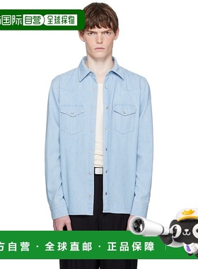 1h可退 香港直邮Tom Ford 汤姆 福特 男士 蓝色 Denim Chambray W