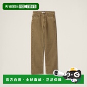 子直筒裤 欧洲直邮MIU 成衣染色华达呢长裤 休闲裤 MIU 2025新品