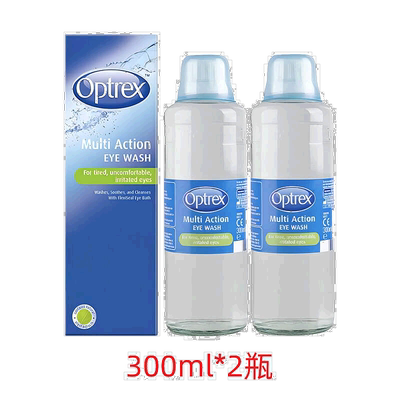 2瓶装欧洲直邮Optrex爱滴氏洗眼液多重功效缓解眼疲劳洗眼水300ml