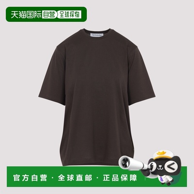 1h可退 香港直邮The Frankie Shop 女士 HARPER 棕色柔软有机棉T