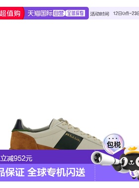 1h可退 香港直邮Paul Smith 男士 白色皮质尼龙运动鞋 M2SDVR80TL