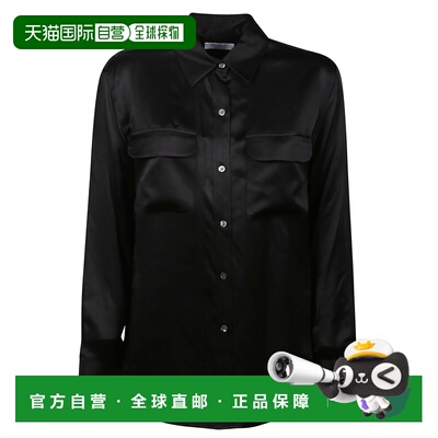 香港直邮EQUIPMENT 女士衬衫 L21E035TRUEBLACK SS2025 黑色