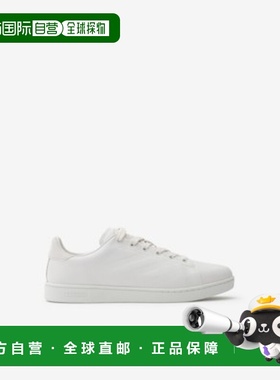 欧洲直邮BURBERRY（博柏利）压花格纹皮革 Set 运动鞋