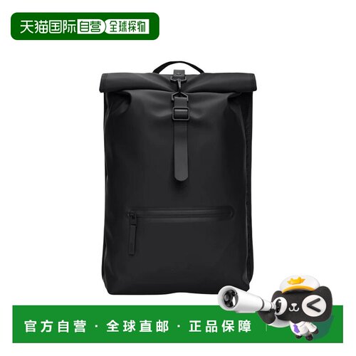 欧洲直邮RAINS 男士双肩包 1332001BLACK SS2026 【付后1h可退】