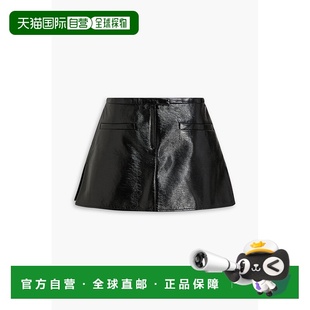 褶皱棉混纺迷你半身裙 1h可退 vinyl 女士 323 香港直邮Courreges