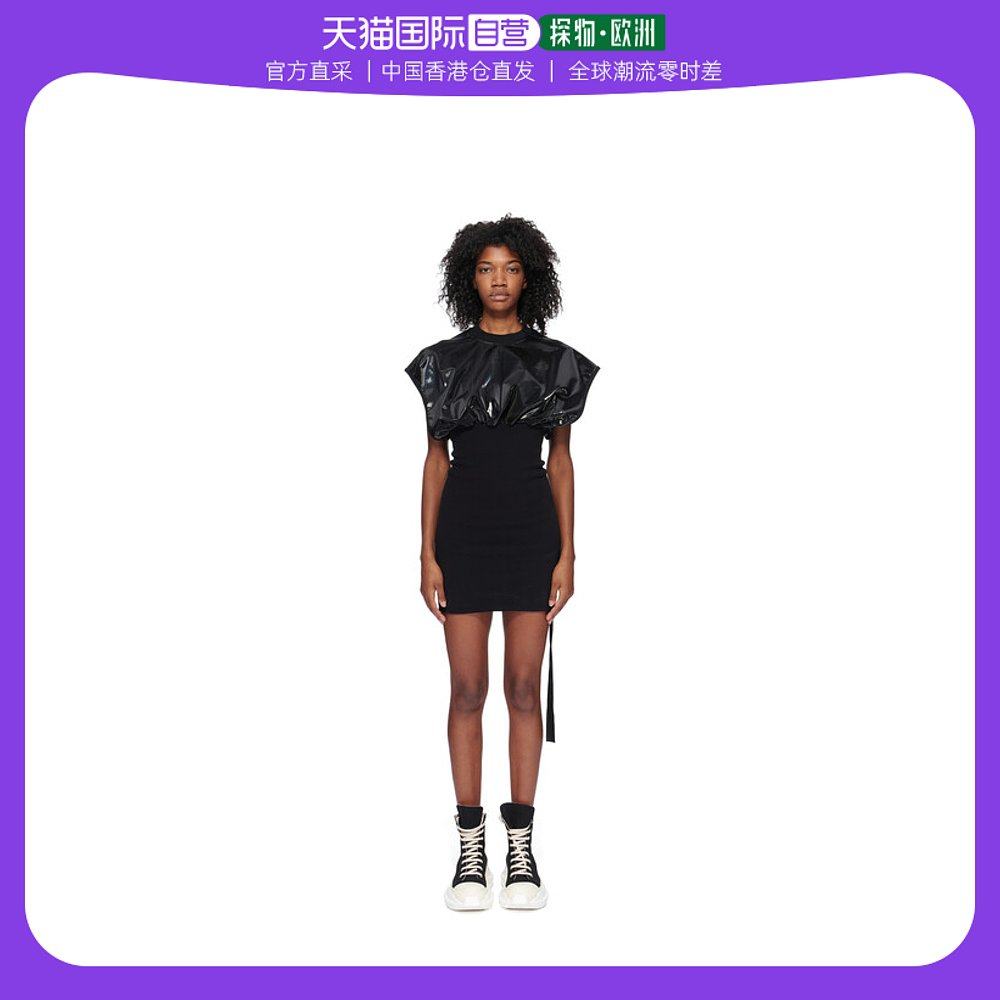 香港直邮rick owens drkshdwrick owens drkshdw  女款黑色涂层连