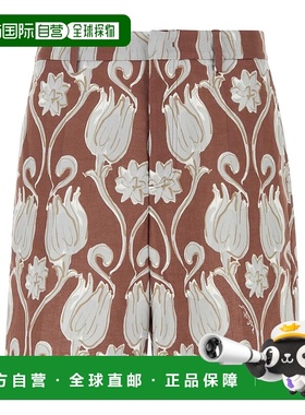 香港直邮Valentino 徽标印花短裤 VRDD12AD7