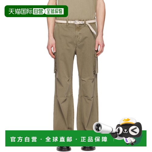 1h可退 香港直邮Our Legacy 男士 卡其色 Mount 工装裤 M2244MU