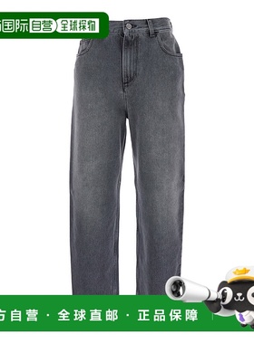 1h可退 香港直邮Moncler 盟可睐 女士 灰色五袋牛仔裤 2A00013597