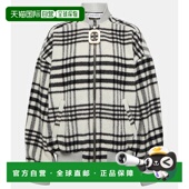 香港直邮J.W. Anderson 女士 1h可退 格纹羊毛混纺短夹克 001259