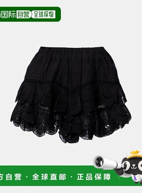 1h可退 香港直邮ISABEL MARANT 女士 Jocadia 马德拉刺绣棉质短裤