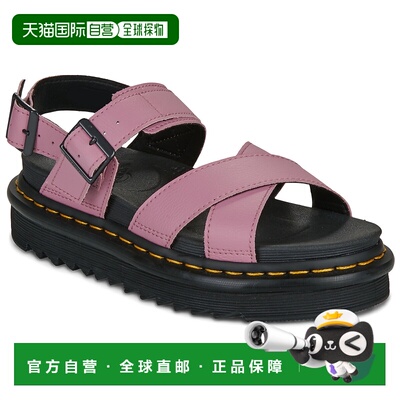 欧洲直邮Dr. Martens马丁博士鞋子女凉鞋玫瑰色Voss II Sandal Du