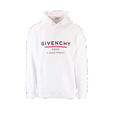 香港直邮Givenchy 男女同款 Logo徽标印花连帽卫衣 BMJ05430AF