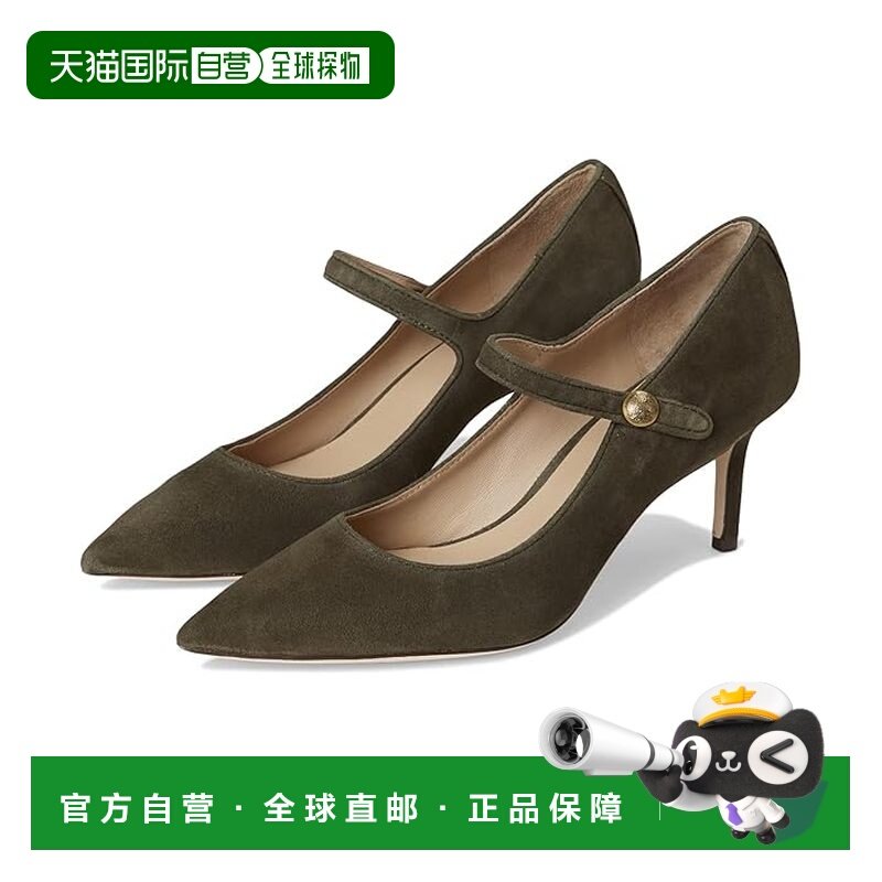 香港直邮Lauren Ralph Lauren 女士 Lanette 绒面革玛丽珍浅口鞋,女鞋,浅口单鞋,淘宝优惠券,粉丝福利购,淘宝优惠卷