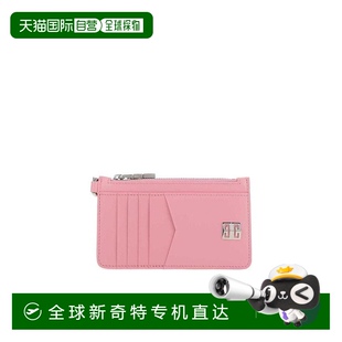 香港直发GIVENCHY纪梵希女士粉色徽标小牛皮拉链钱包BB60GXB14Y